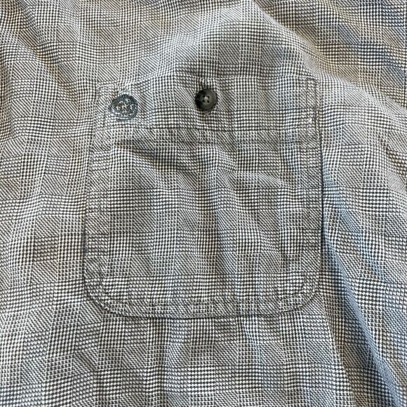 Vintage Wranglers George Strait 3xl Gray Micro Gingham Button Down - Picture 4 of 8